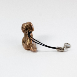 Precíziós öntéssel készült havanese kutya figura.